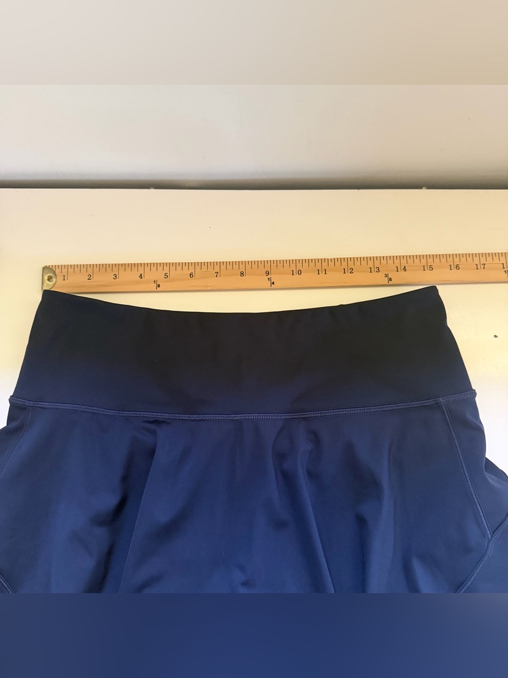 Athleta Skort Ace A-Line 15.5" Navy Skort Size Medium Tennis Golf Travel Active - Picture 5 of 9